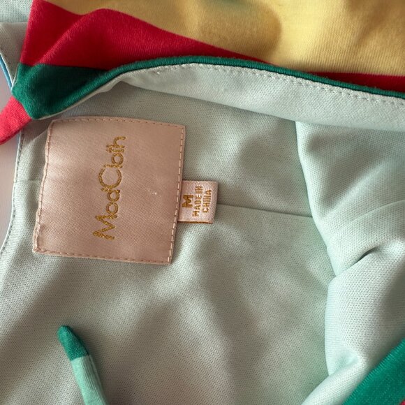 Modcloth My Sunday Zest A-Line Sundress Dress in muted Paradise M - Picture 6 of 6